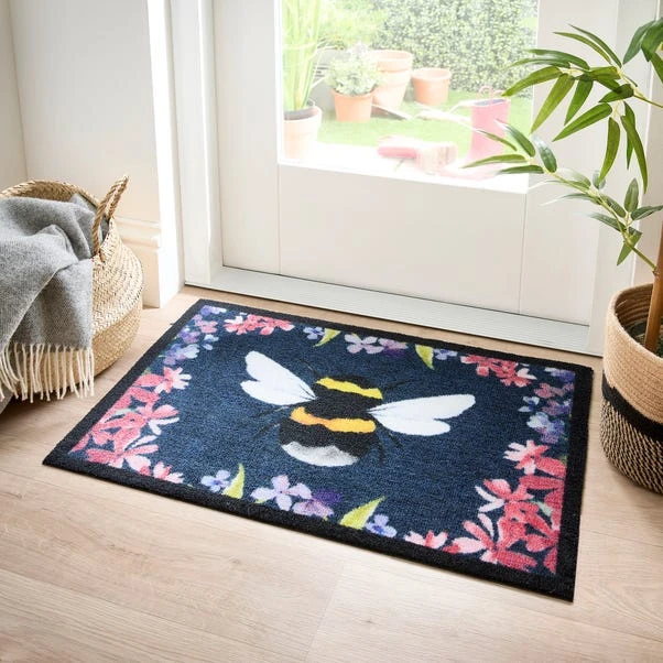 Marvel Floral Bee Washable Doormat 8 Marvel Floral Bee Washable Doormat - Image 6