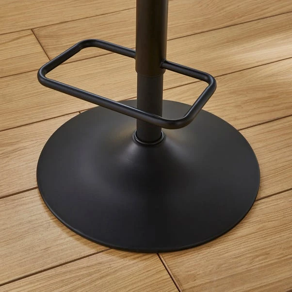 Delaney Adjustable Height Bar Stool, Faux Leather 6 Delaney Adjustable Height Bar Stool, Faux Leather - Image 4