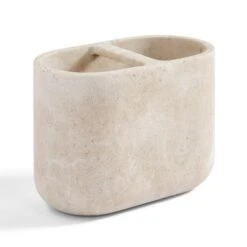 Marble Resin Double Toothbrush Holder -Habitat Store 30933854 alt01