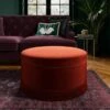 Round Tassel Velvet Storage Pouffe 2 Round Tassel Velvet Storage Pouffe -Habitat Store 30933893
