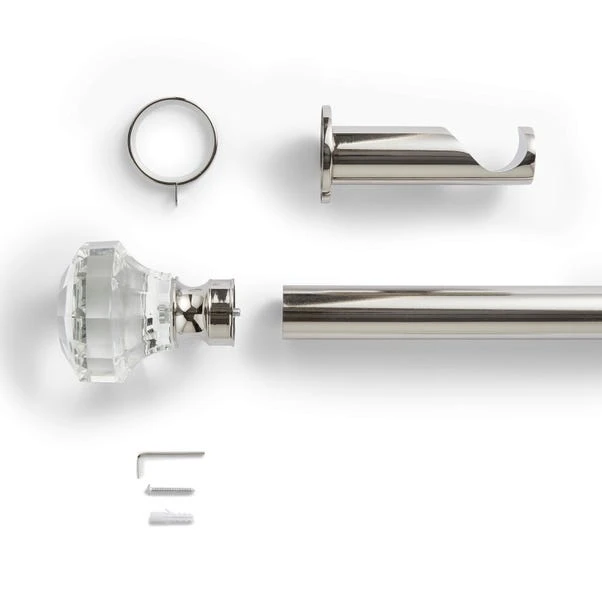 Crystal Gemstone Fixed Metal Curtain Pole With Rings 16 Crystal Gemstone Fixed Metal Curtain Pole With Rings - Image 14