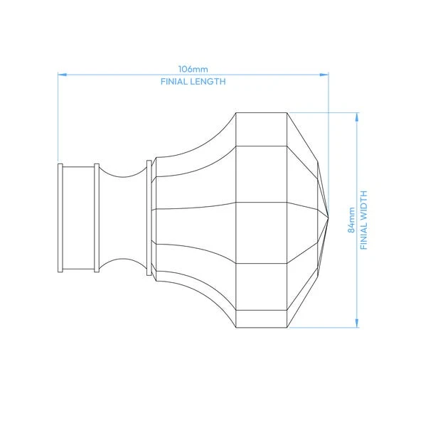Crystal Gemstone Fixed Metal Curtain Pole With Rings 20 Crystal Gemstone Fixed Metal Curtain Pole With Rings - Image 18