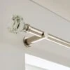 Crystal Gemstone Fixed Metal Curtain Pole With Rings -Habitat Store 30934474