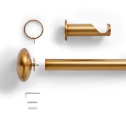 Pebble Fixed Metal Curtain Pole With Rings -Habitat Store 30934489 alt02