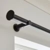 Stepped Stud Fixed Metal Curtain Pole With Rings -Habitat Store 30934513