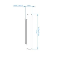 Stepped Stud Fixed Metal Curtain Pole With Rings 27 Stepped Stud Fixed Metal Curtain Pole With Rings -Habitat Store 30934513 alt08