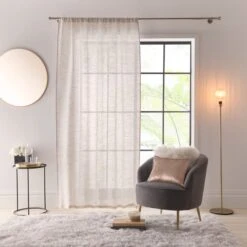 Luxe Open Mesh Slot Top Voile Panel 24 Luxe Open Mesh Slot Top Voile Panel -Habitat Store 30934595 alt01