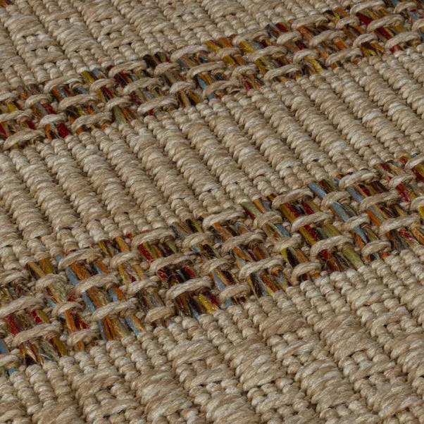 Stripe Border Indoor Outdoor Round Rug 11 Stripe Border Indoor Outdoor Round Rug - Image 9