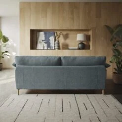 Hector Tonal Plush Chenille 4 Seater Sofa -Habitat Store 30934929 alt03