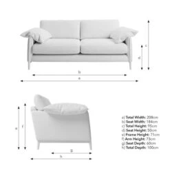 Hector Tonal Plush Chenille 4 Seater Sofa -Habitat Store 30934929 alt09