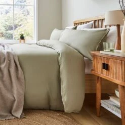 Super Soft Washed Microfibre Plain Duvet Cover And Pillowcase Set -Habitat Store 30935177 alt06