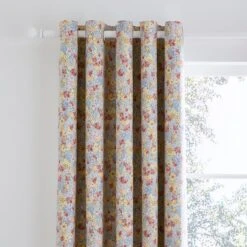 Hannah Retro Ditsy Blackout Eyelet Curtains -Habitat Store 30935267