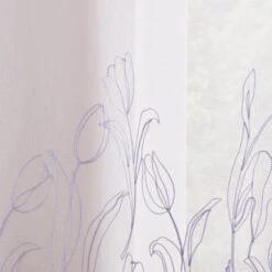 Embroidered Tulip Slot Top Single Voile Panel -Habitat Store 30935530 alt02