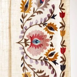 Hani Embroidered Hidden Tab Top Single Voile Panel -Habitat Store 30935673 alt02