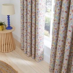 Hannah Retro Ditsy Blackout Eyelet Curtains -Habitat Store 30937201 alt03
