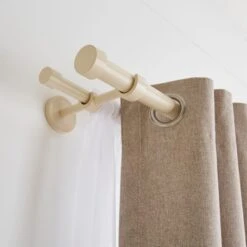 Trinity Double Layer Extendable Metal Eyelet Curtain Pole -Habitat Store 30937203 alt04