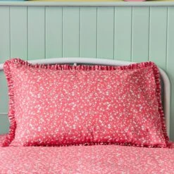 Ditsy Frill Reversible Duvet Cover And Pillowcase Set -Habitat Store 30937269 alt03