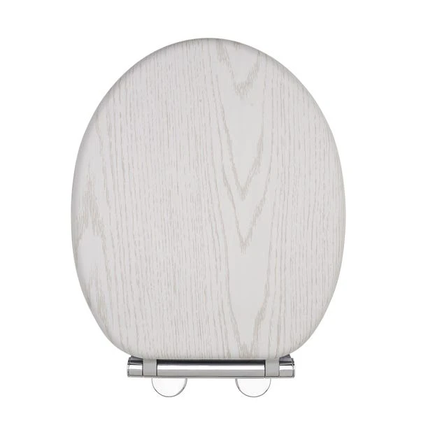 White Oak Effect Toilet Seat 7 White Oak Effect Toilet Seat - Image 5