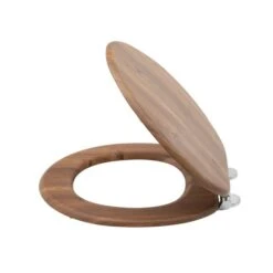 Teak Effect Toilet Seat -Habitat Store 30937675 alt02
