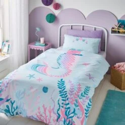 Magical Mermaid Reversible Duvet Cover And Pillowcase Set -Habitat Store 30937718