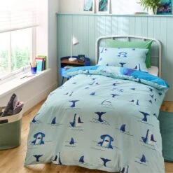 Snappy Shark Reversible Duvet Cover And Pillowcase Set -Habitat Store 30937727 alt02