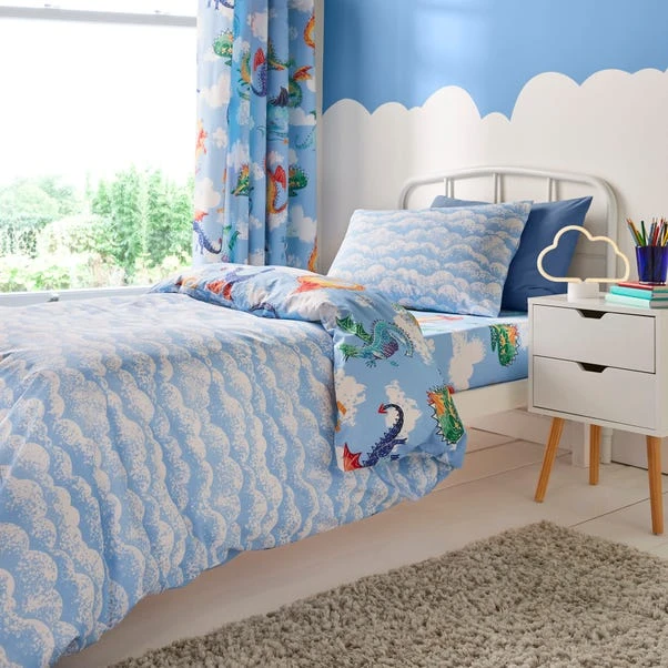 Dragons 100% Cotton Reversible Duvet Cover And Pillowcase Set 5 Dragons 100% Cotton Reversible Duvet Cover And Pillowcase Set - Image 3