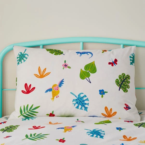 Bright Animals 100% Cotton Reversible Duvet Cover And Pillowcase Set 11 Bright Animals 100% Cotton Reversible Duvet Cover And Pillowcase Set - Image 9