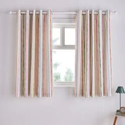 Jungle Friends Striped Blackout Eyelet Curtains -Habitat Store 30937758 alt05