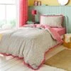Ditsy Frill Reversible Duvet Cover And Pillowcase Set 2 Ditsy Frill Reversible Duvet Cover And Pillowcase Set -Habitat Store 30937792