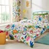 Bright Animals 100% Cotton Reversible Duvet Cover And Pillowcase Set -Habitat Store 30937803