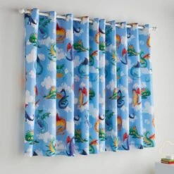 Dragons Blackout Eyelet Curtains 10 Dragons Blackout Eyelet Curtains -Habitat Store 30937813 alt04