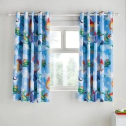 Dragons Blackout Eyelet Curtains 11 Dragons Blackout Eyelet Curtains -Habitat Store 30937813 alt05