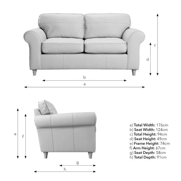 Flori Classic Leather 2 Seater Sofa 18 Flori Classic Leather 2 Seater Sofa - Image 16