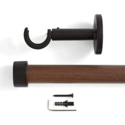 Trinity Wrapped Fixed Metal Eyelet Curtain Pole -Habitat Store 30938372 alt02