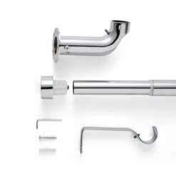 Trinity Room Darkening Extendable Metal Eyelet Curtain Pole -Habitat Store 30938378 alt02