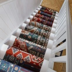 Traditional Patchwork Chenille Stair Runner 30 Traditional Patchwork Chenille Stair Runner -Habitat Store 30938907 alt04