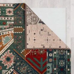 Traditional Patchwork Chenille Stair Runner 20 Traditional Patchwork Chenille Stair Runner -Habitat Store 30938908 alt02