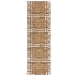 Jute Basketweave Checked Runner -Habitat Store 30938945 alt04