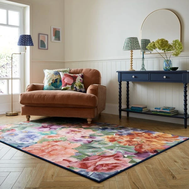 Primrose Floral Wool Rug 15 Primrose Floral Wool Rug - Image 13