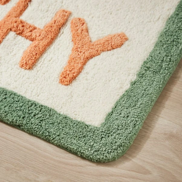 Just Peachy Slogan Bath Mat 4 Just Peachy Slogan Bath Mat - Image 2