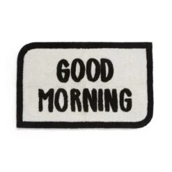 Good Morning Slogan Bath Mat 7 Good Morning Slogan Bath Mat -Habitat Store 30939024 alt02