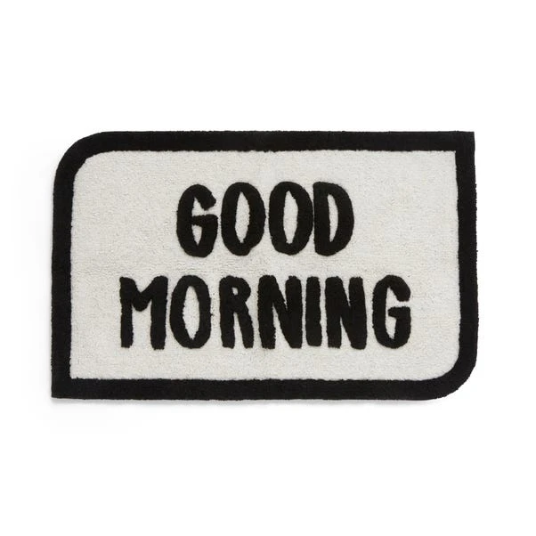 Good Morning Slogan Bath Mat 5 Good Morning Slogan Bath Mat - Image 3