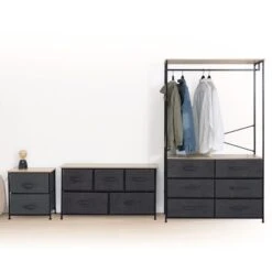 Tissa Hanging Rail With 6 Grey Drawers 15 Tissa Hanging Rail With 6 Grey Drawers -Habitat Store 30944925 alt06