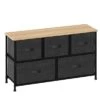 Tissa Low Grey 5 Drawer Storage Unit -Habitat Store 30944926
