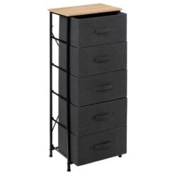 Tissa Tall Grey 5 Drawer Storage Unit -Habitat Store 30944927 alt01