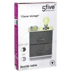 Tissa Grey 2 Drawer Storage Unit -Habitat Store 30944951 alt07