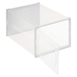 Set Of 2 Stackable Clear Shoe Boxes -Habitat Store 30944957 alt01