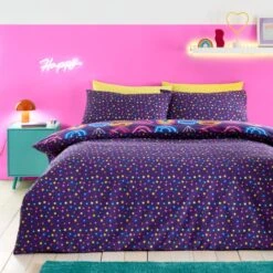 Neon Reversible Duvet Cover And Pillowcase Set -Habitat Store 30945348 alt02