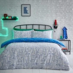 Gamer Reversible Duvet Cover And Pillowcase Set -Habitat Store 30945421 alt02