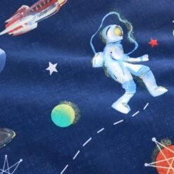 Space 100% Cotton Reversible Duvet Cover And Pillowcase Set -Habitat Store 30945423 alt04